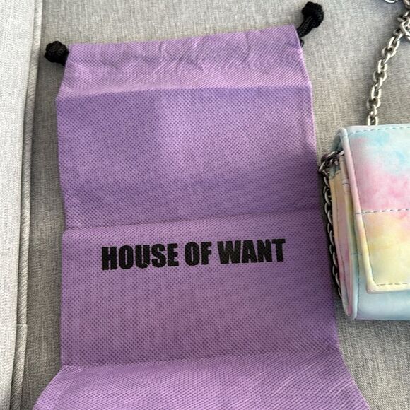 Pastel Tie-Dye Clutch with Chain - Picture 2 of 9